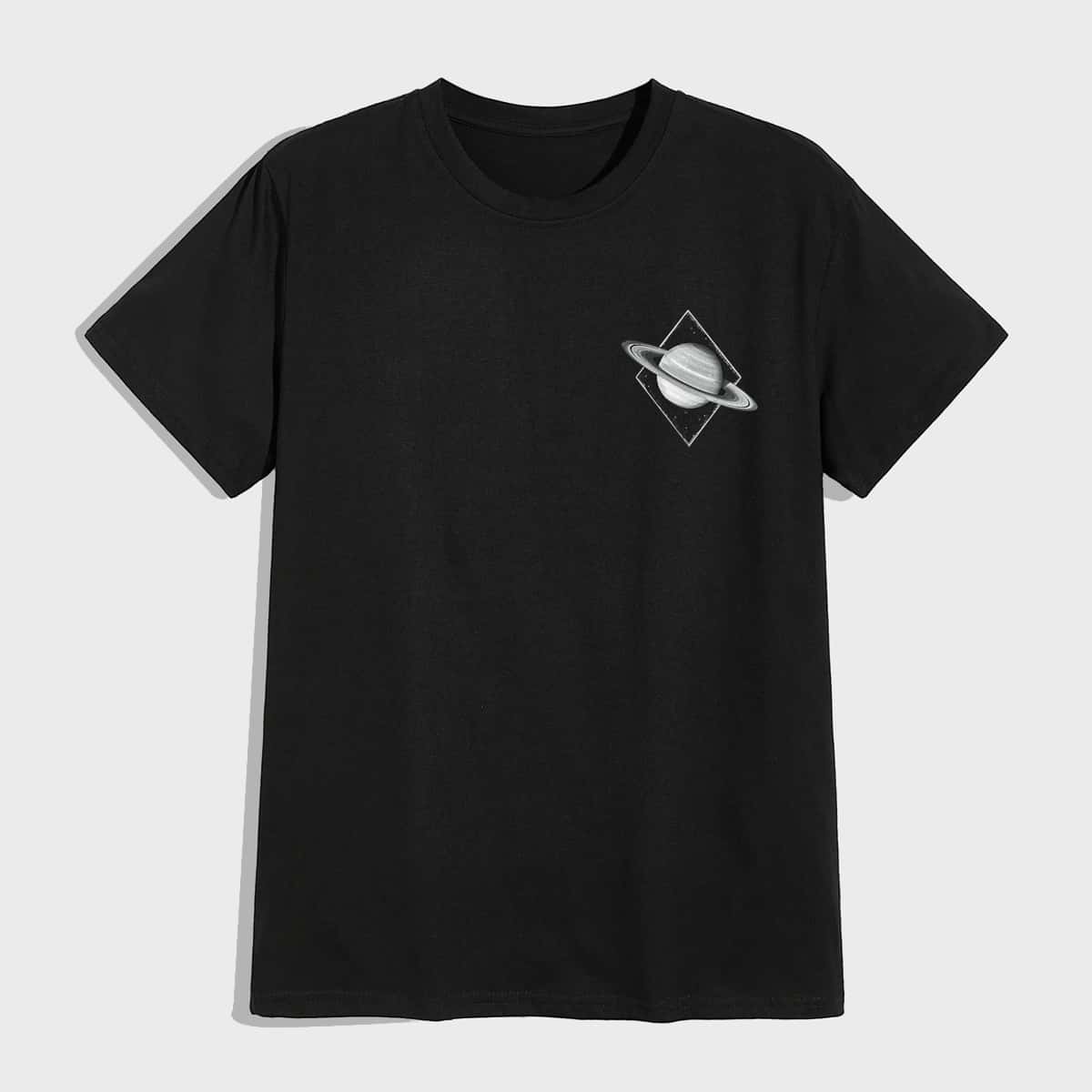 

Guys Planet Graphic Tee, Black