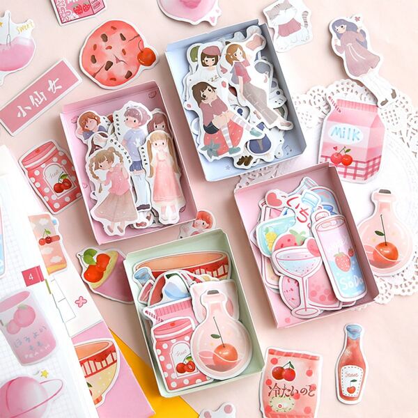 

40pcs Mixed Pattern Random Sticker, Multicolor