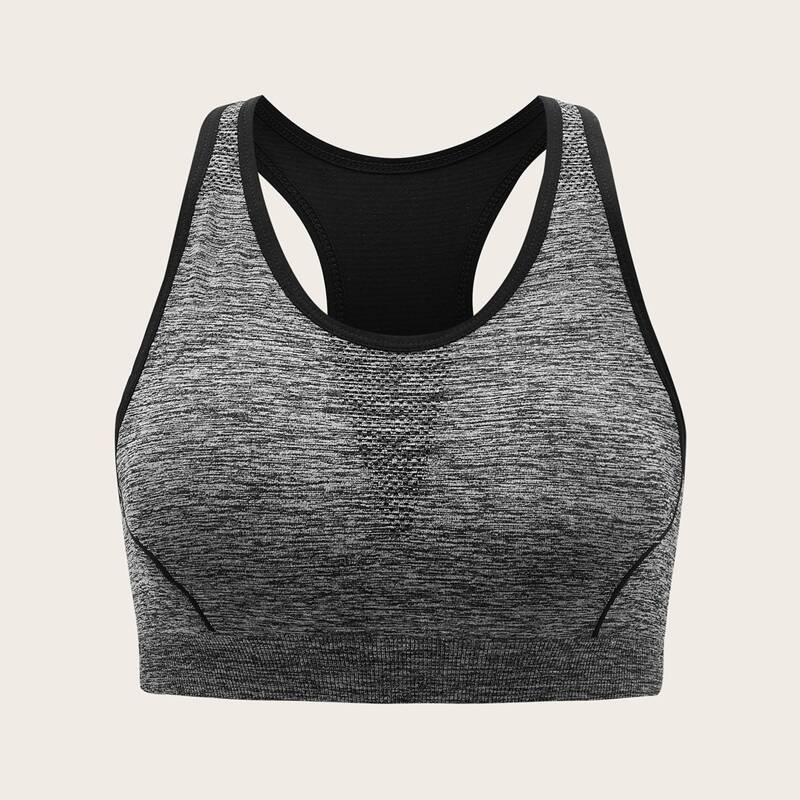 

Racer Back Sports Bra, Grey