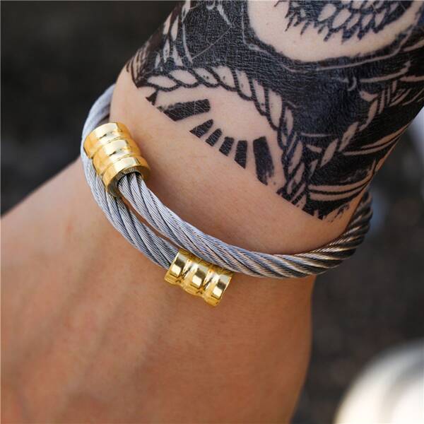 

Men Minimalist Bangle, Multicolor