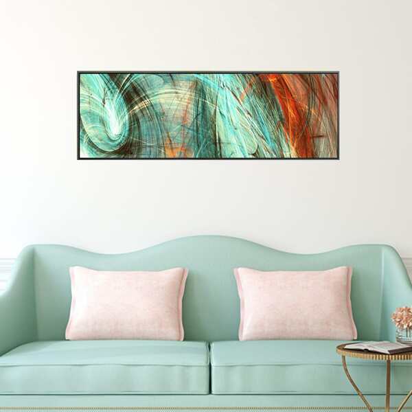 

Graphic Print Wall Painting Without Frame, Multicolor