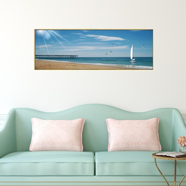 

Landscape Print Wall Painting Without Frame, Multicolor