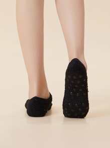 纯色珊瑚绒地板袜，运动抓地袜，适合健身房