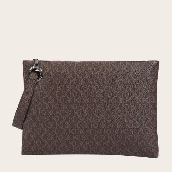 

Ultra Thin Clutch Bag, Brown
