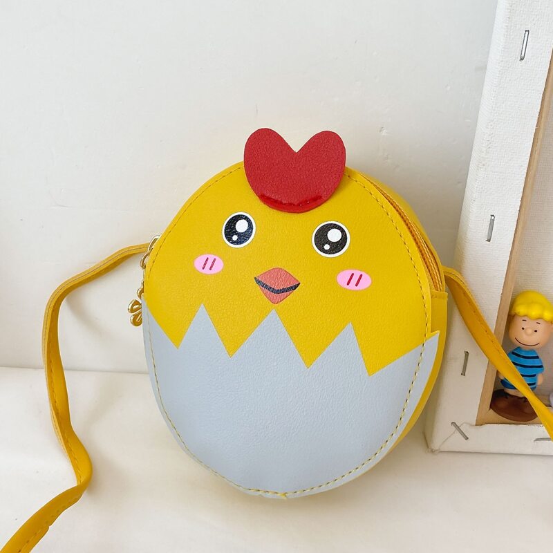 

Cartoon Chicken Round Crossbody Bag, Multicolor