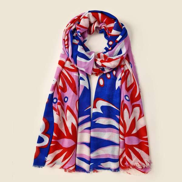 

Colorful Flower Scarf, Multicolor