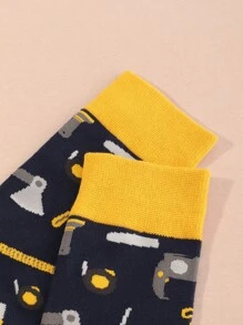 Calcetines de hombres con dibujos animados - Multicolor - Ver 4