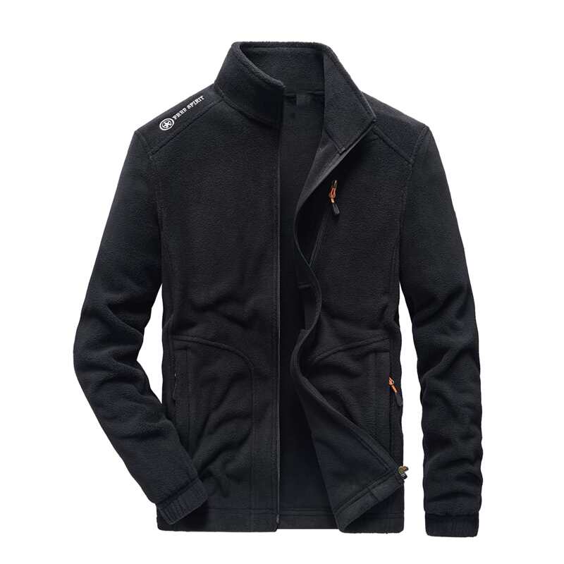 

Guys Letter Zip Up Teddy Jacket, Black
