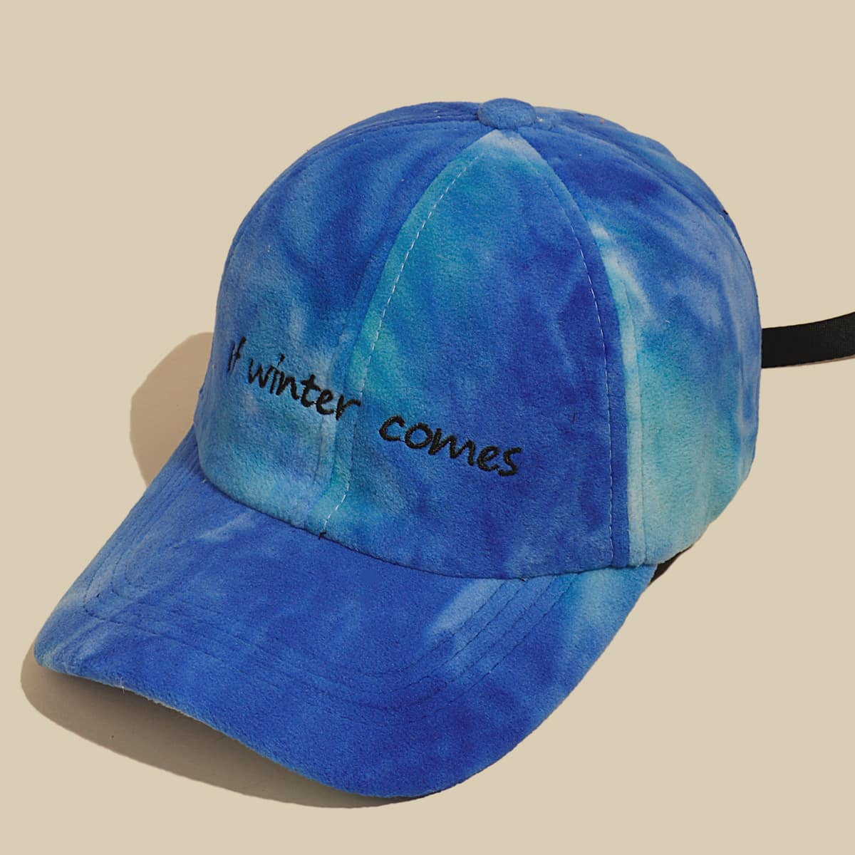 

Guys Tie Dye Pattern Baseball Cap, Blue
