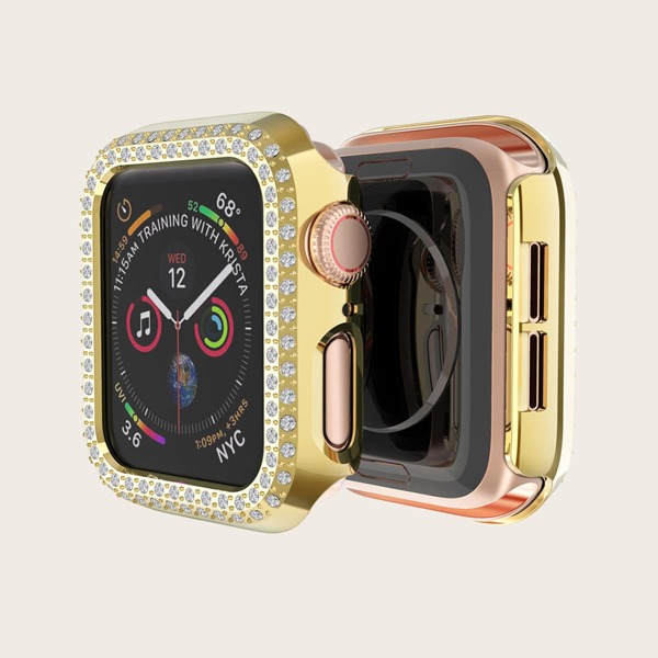 

Rhinestone Decor iWatch Case, Gold