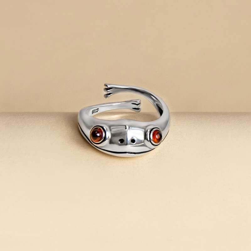 

Animal Design Cuff Ring, Silver