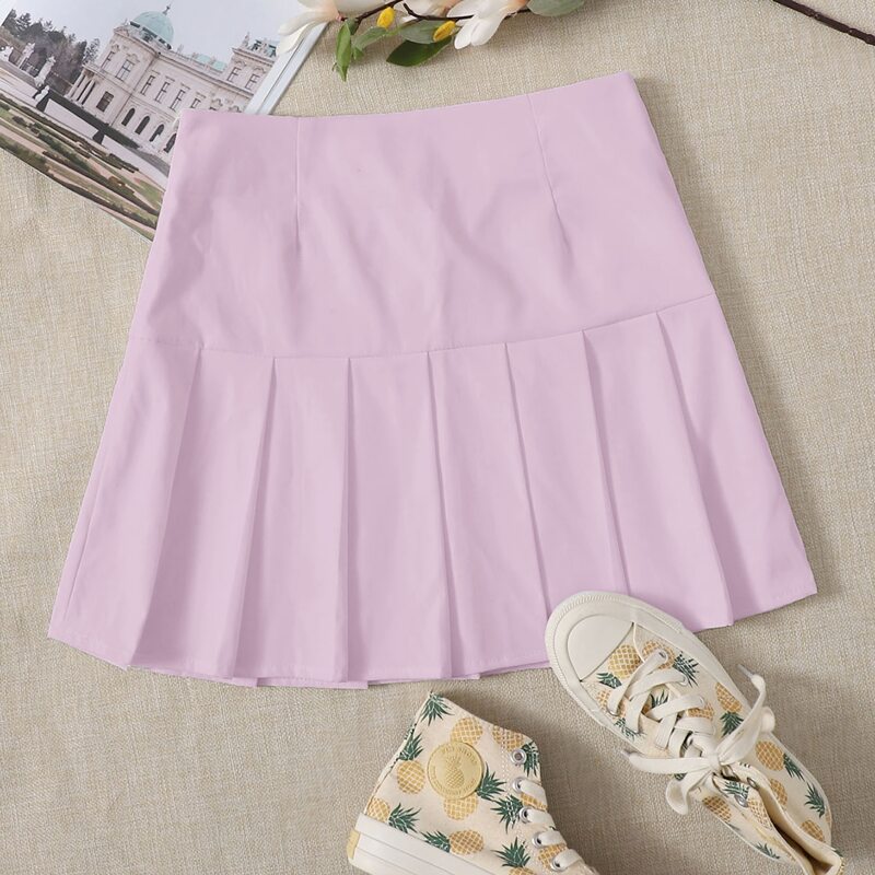 

Mini Pleated Skirt, Baby pink