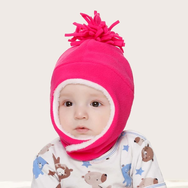 

Toddler Kids Plain Hat, Hot pink