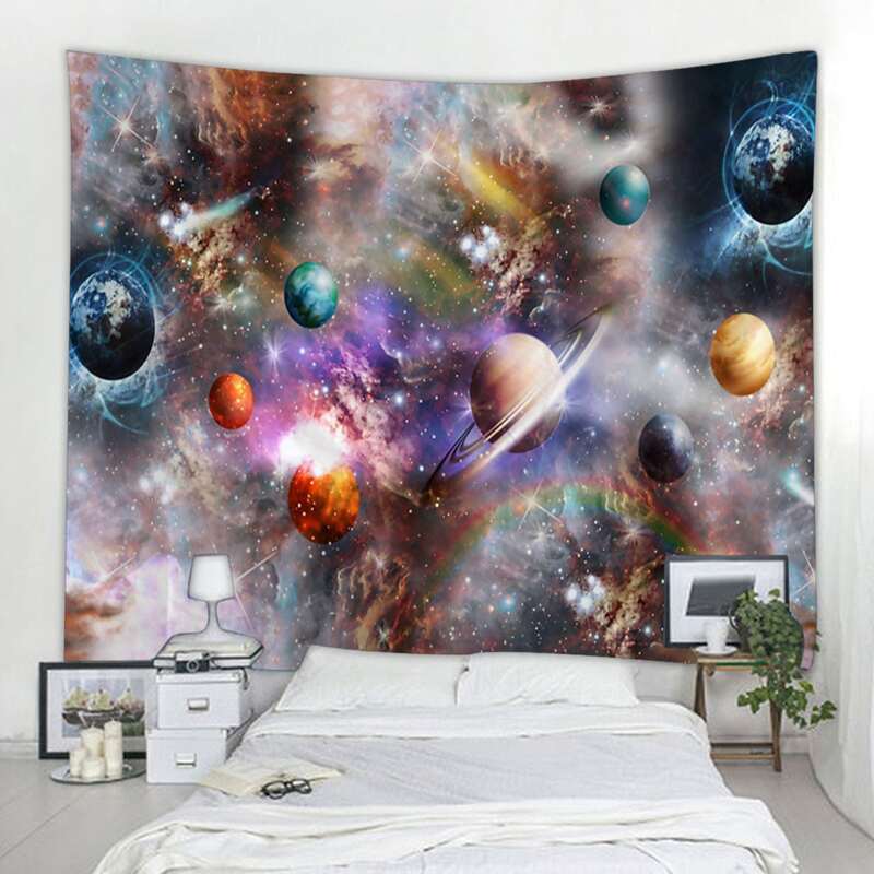 

Galaxy Print Tapestry, Multicolor
