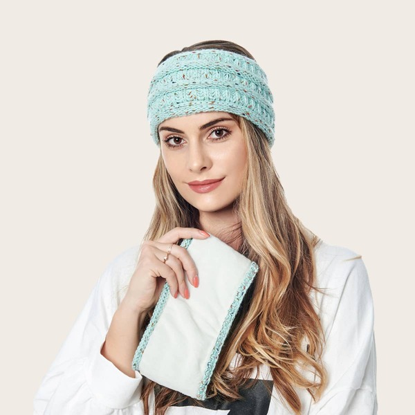 

1pc Knit Headband, Blue