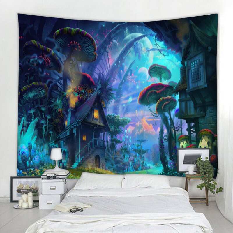 

Mushroom Print Tapestry, Multicolor