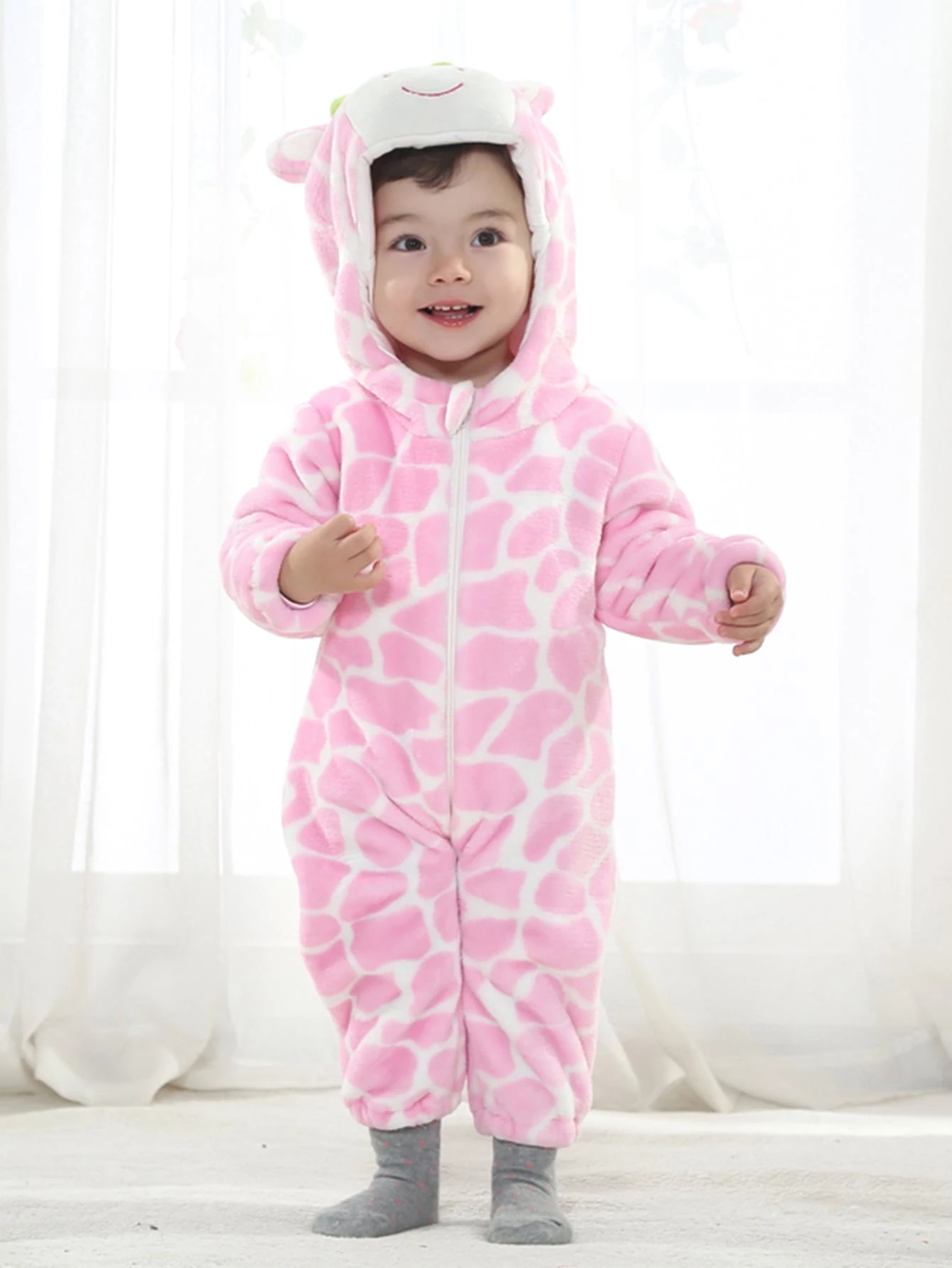 baby girl flannel onesie