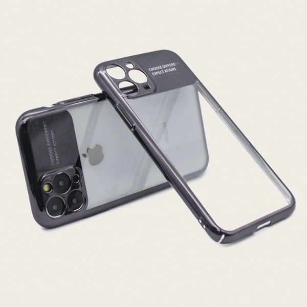 

Contrast Frame Clear iPhone Case, Black clear