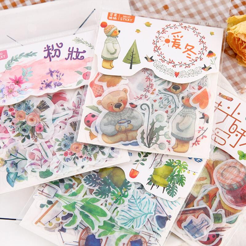 

40pcs Random Pattern Decals, Multicolor