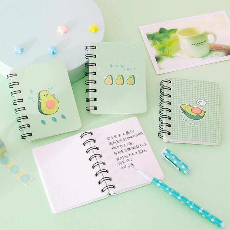 

1pc Avocado Mini Spirl Notebook, Multicolor