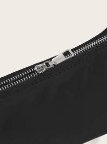 Chain Handle Bag - Black - View 3