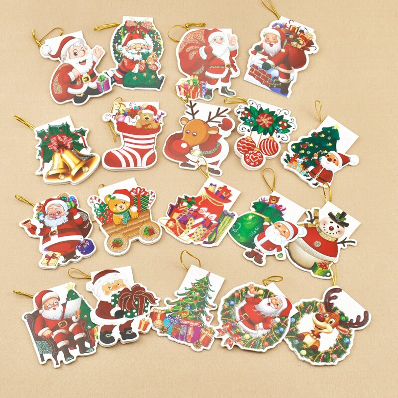 

1set Christmas Hanging Tag, Multicolor