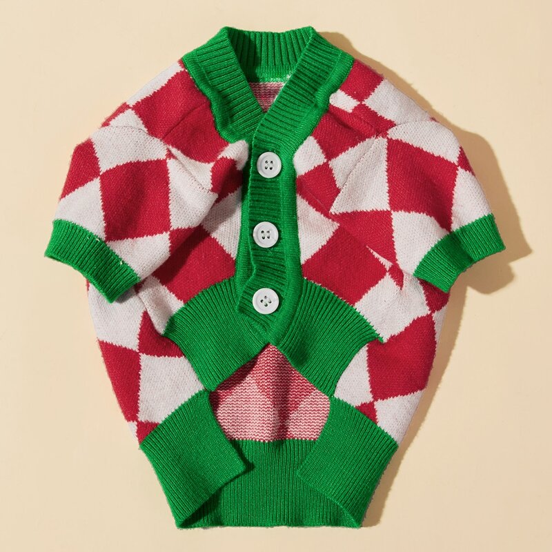 

Argyle Dog Sweater, Multicolor