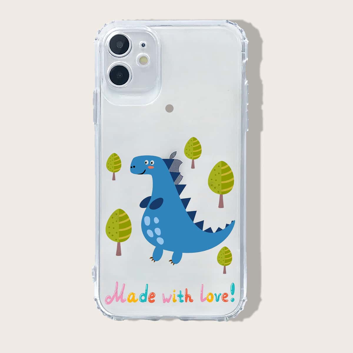 

Dinosaur Cartoon Graphic iPhone Case, Multicolor