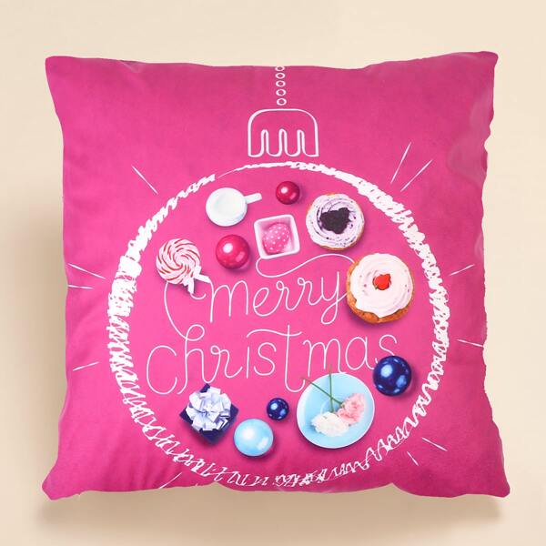 

Christmas Pattern Cushion Cover Without Filler, Multicolor