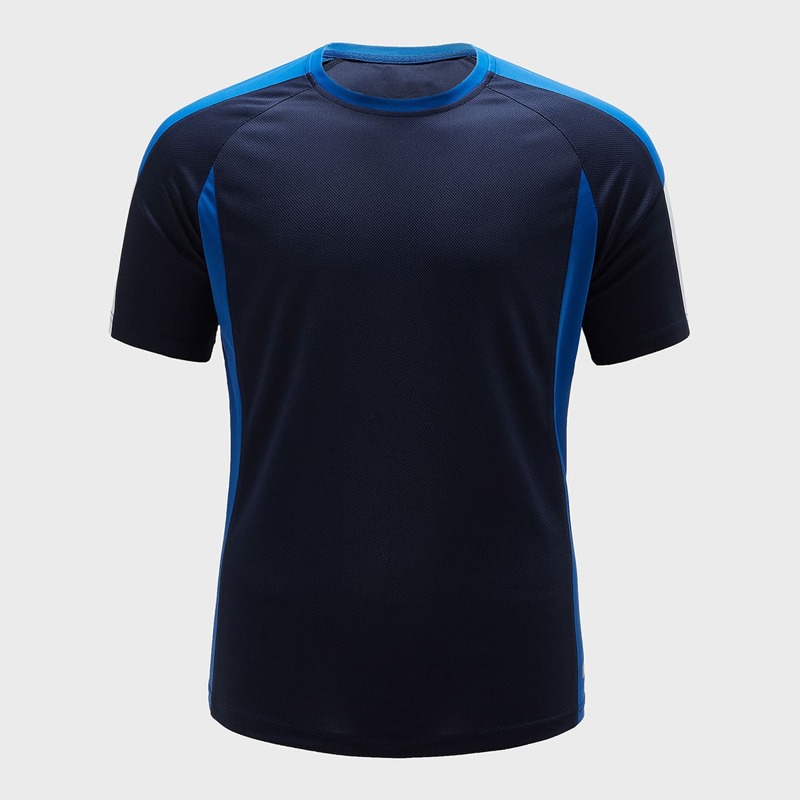 

Guys Color-block Patched Sports Tee, Navy blue