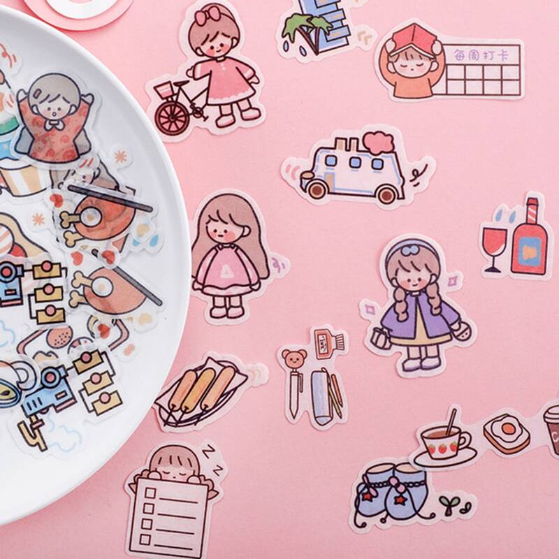 

1pack Random Cartoon Sticker, Multicolor
