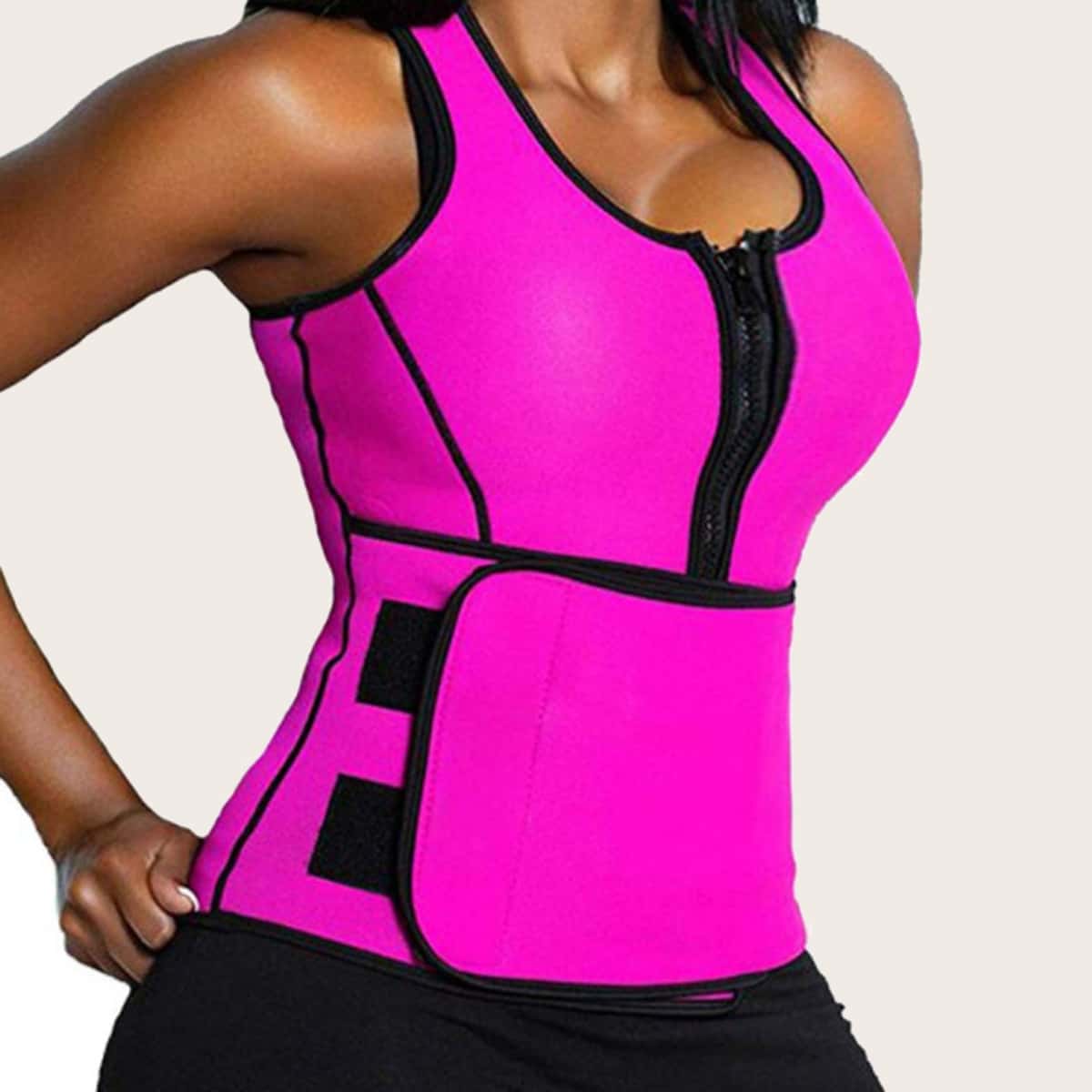 

Zipper Waist Trainer, Hot pink