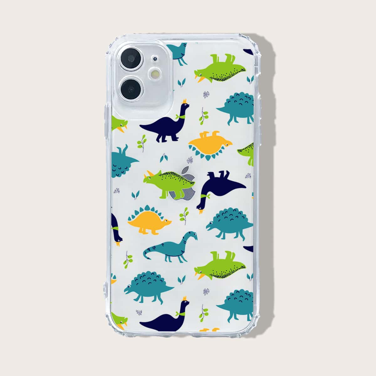 

Dinosaur Cartoon Graphic iPhone Case, Multicolor