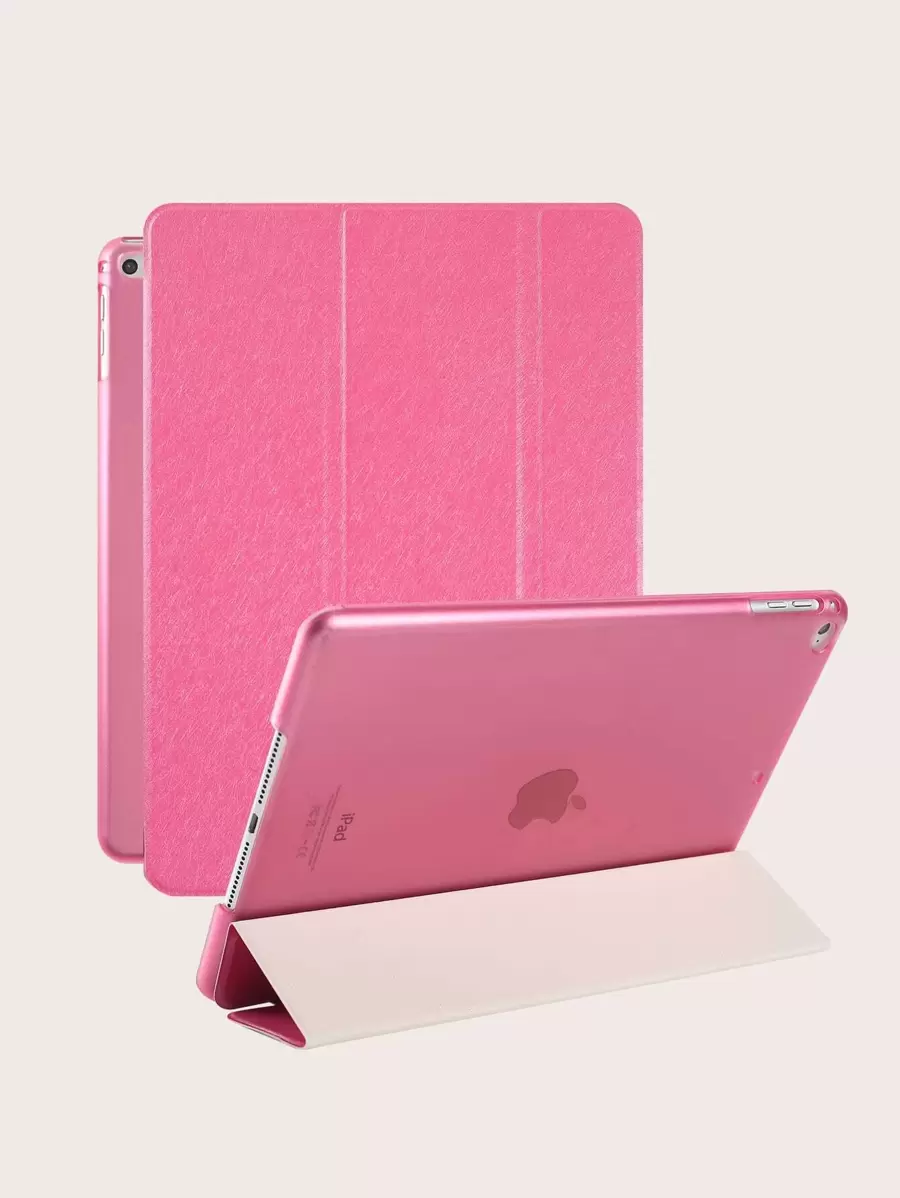 Plain Case Compatible With iPad - Pink - View 1
