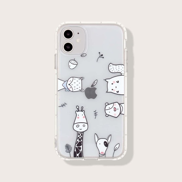 

Giraffe Pattern Clear iPhone Case