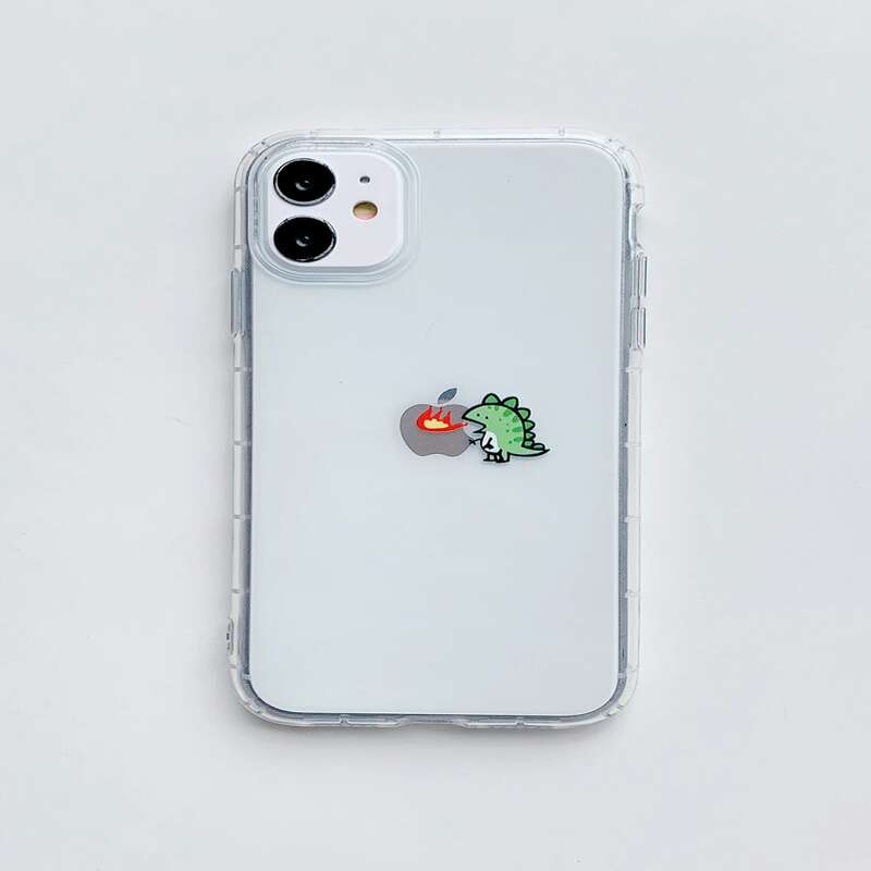 

Cartoon Dinosaur Clear iPhone Case