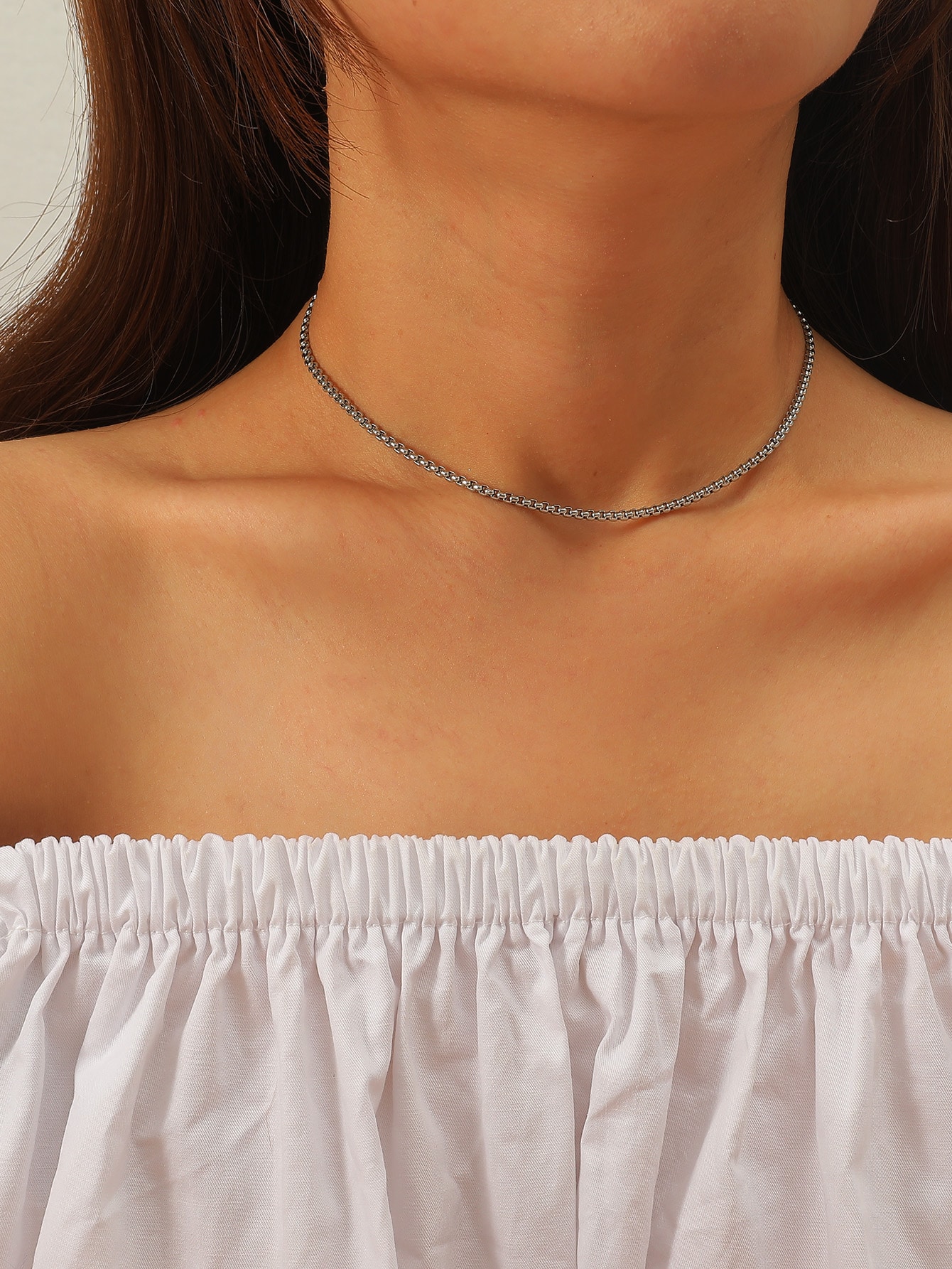 Simple metal necklace Clearance