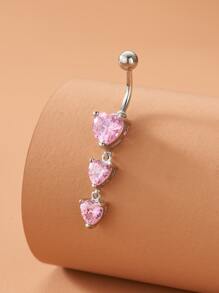 銅水鑽裝飾臍環適合女士和男士,龐克穿孔,A時尚身體鏈禮品適用於任何場合