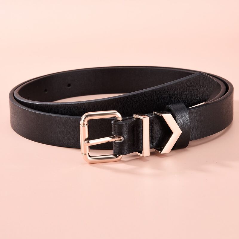 

Square Buckle Belt, Black