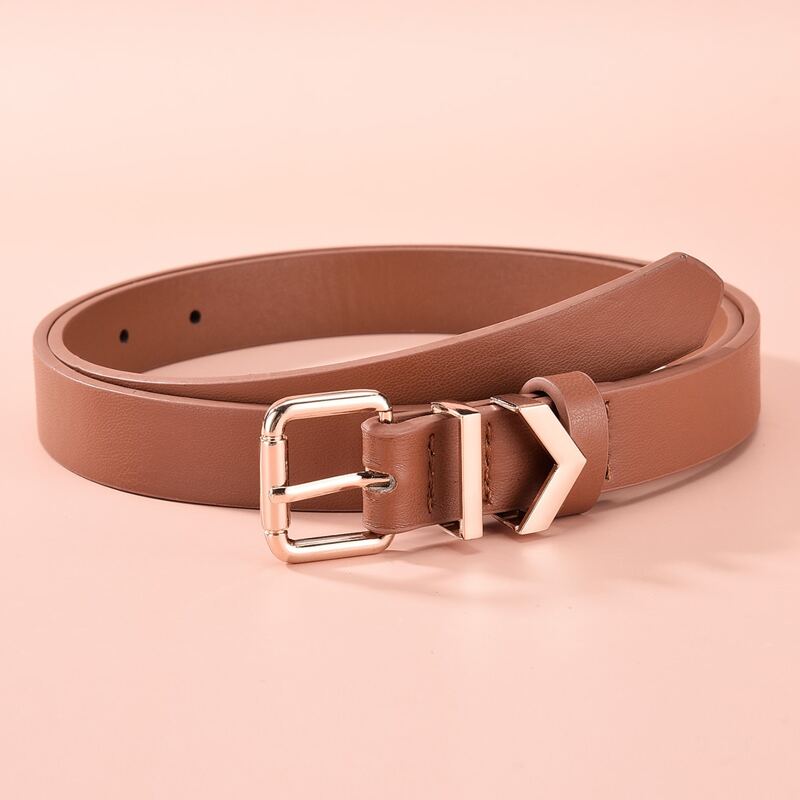 

Square Buckle Belt, Brown