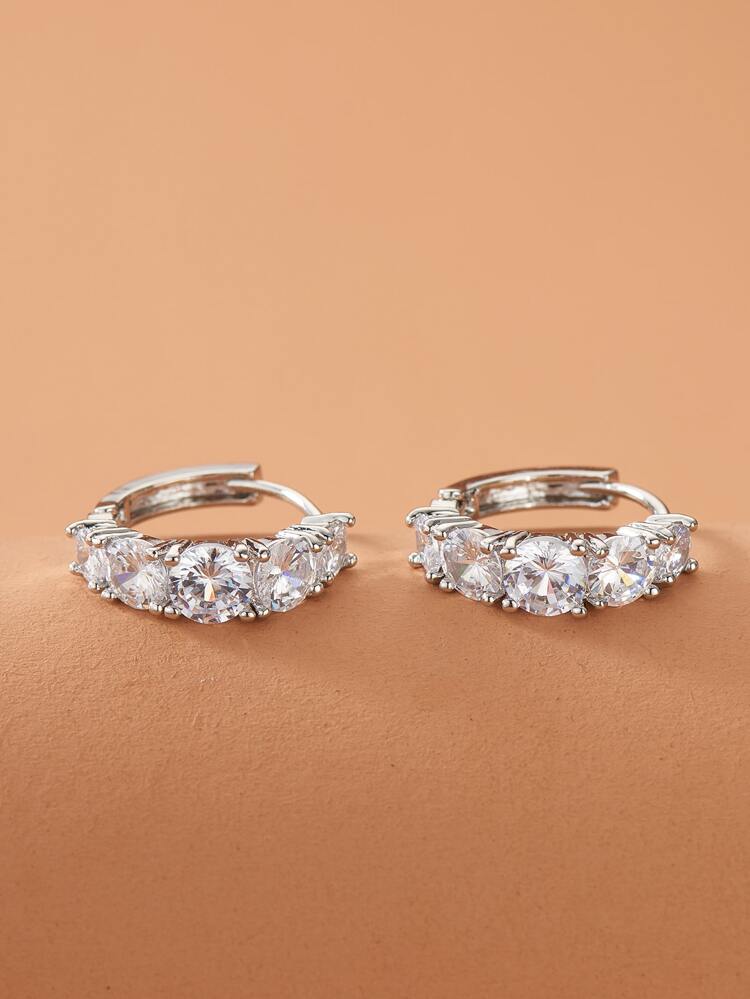 Rhinestone Hoop Earrings