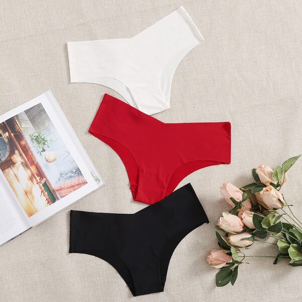 

3pack Plain Seamless Panty Set, Multicolor