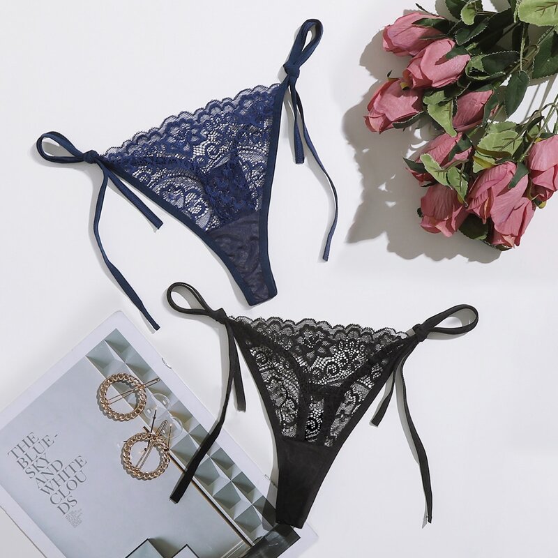

2pack Floral Lace Thong Set, Multicolor