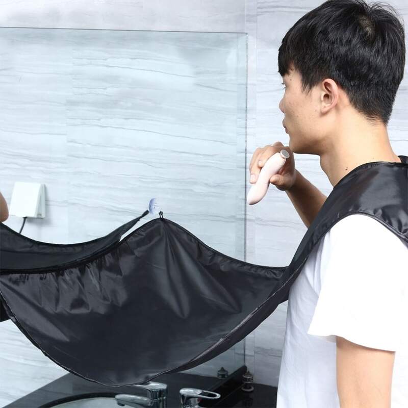 

1pc Shaving & Hair Cutting Cloth, Black
