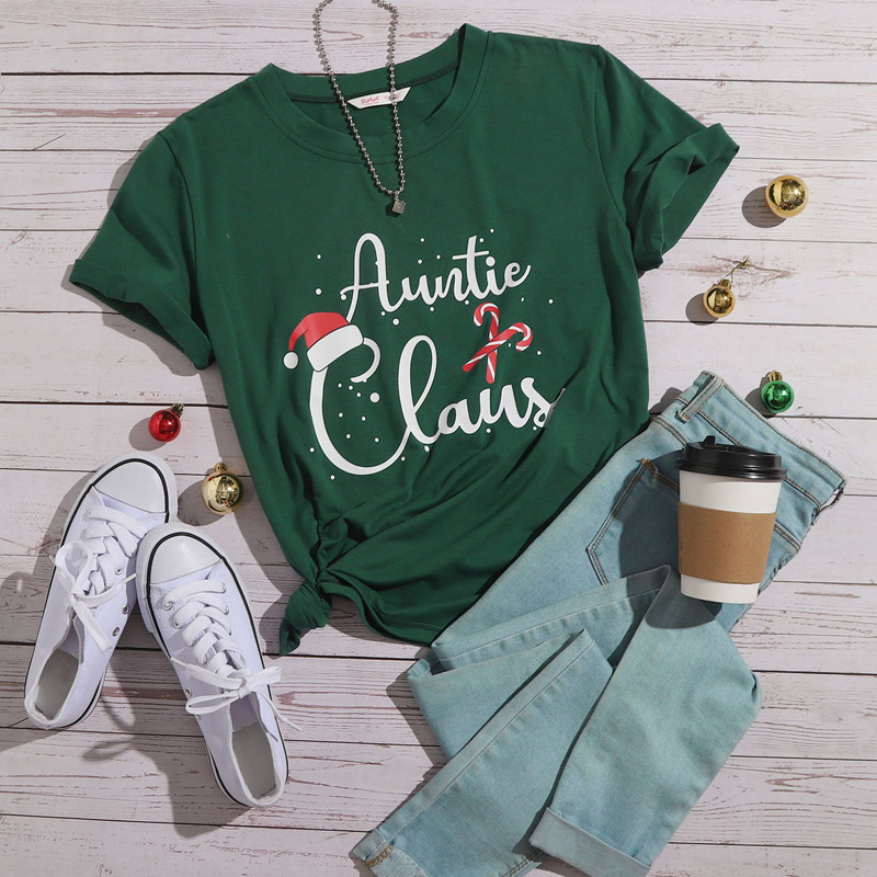 

Christmas Letter Hat Graphic Tee, Dark grey