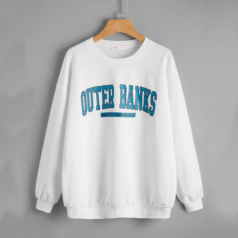 

Letter Graphic Sweatshirt, White