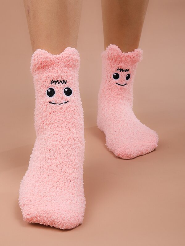 Cartoon Graphic Fuzzy Socks