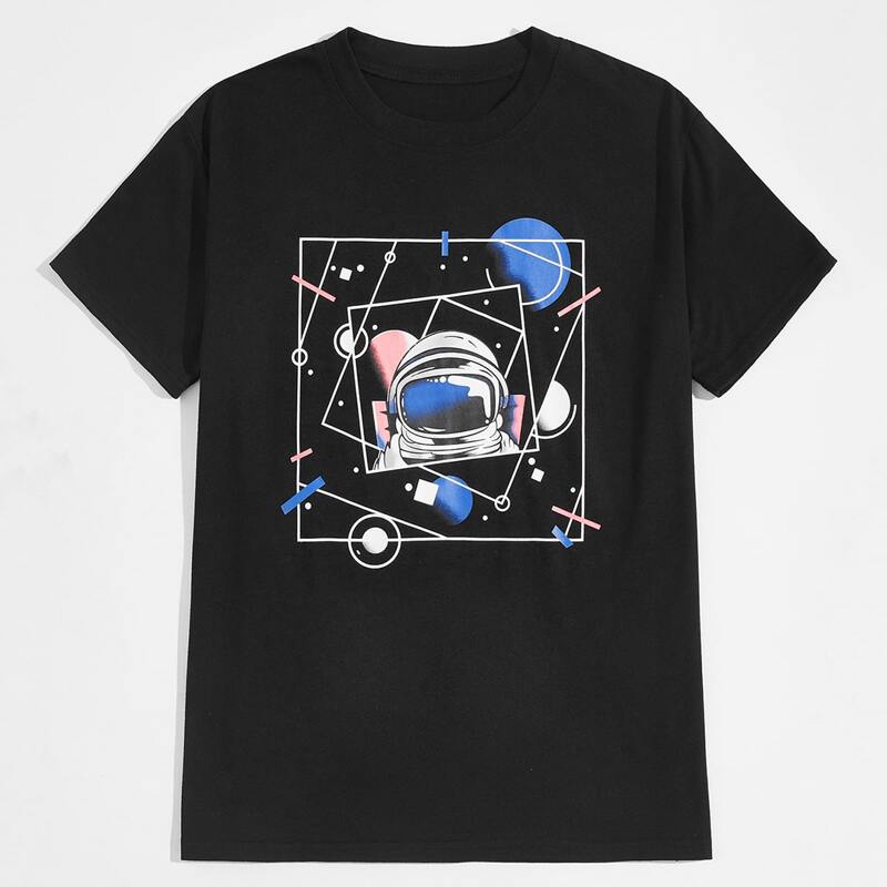 

Guys Astronaut Graphic Tee, Black