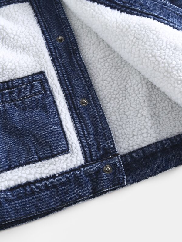 boys denim borg jacket