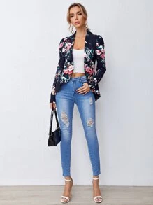 SHEIN Clasi Áo vest Hoa Thanh lịch - Nhiều màu - Xem 3